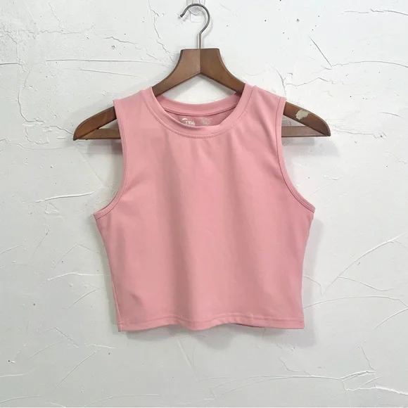 ZYIA Muted Pink Hi-Neck Stronger Tank - Picture 10 of 10